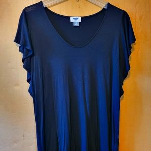 Old Navy Short Sleeved Shirt, Ruffled Sleeves